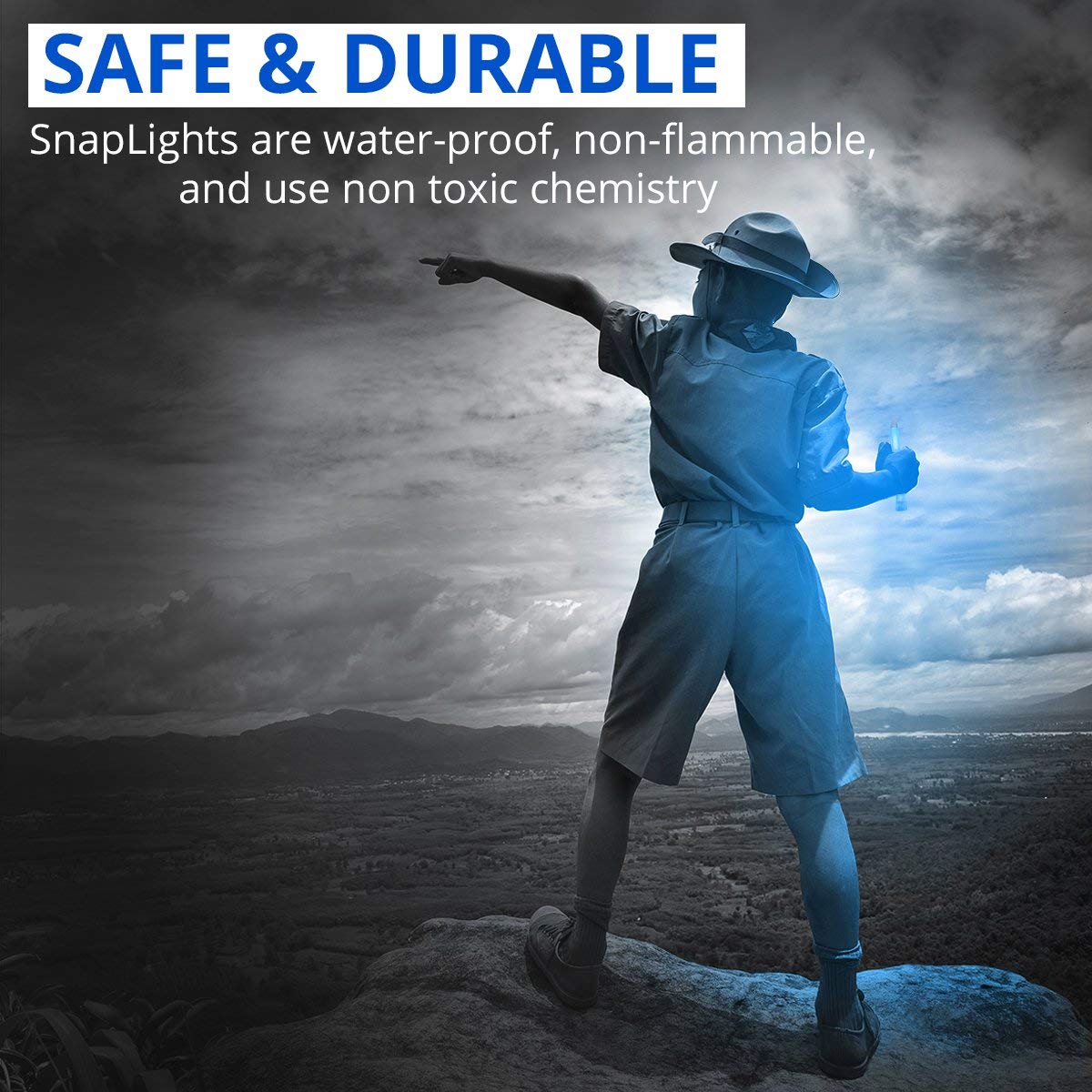 Cyalume Glow Sticks Military Grade Lightstick - enhanced Blue 6  Snaplight Emergency Chemical Light Stick With 8 Hour Duration (Bulk Pack Of 10 Chem Lights)
