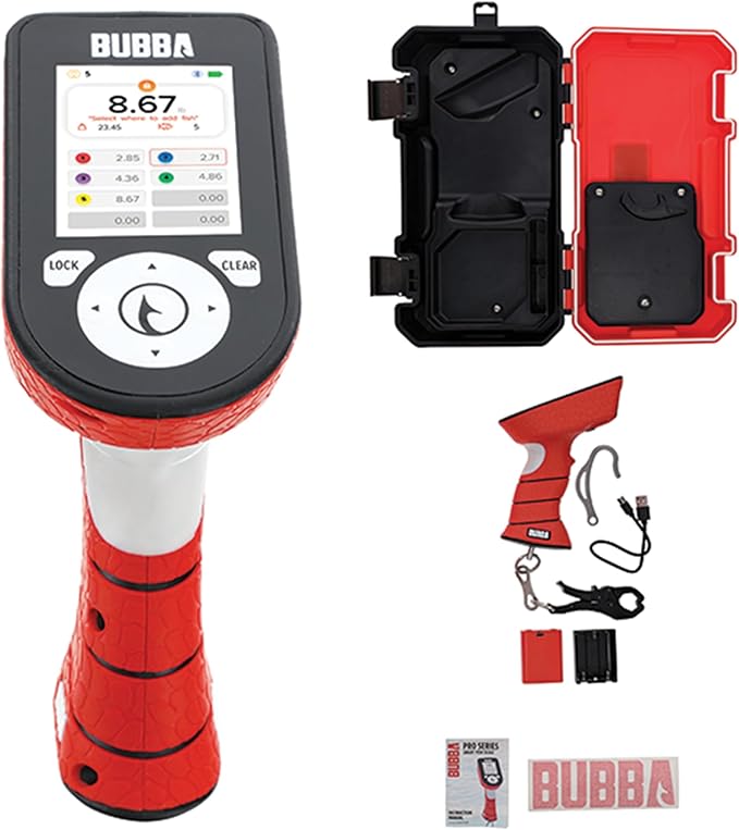 BUBBA Pro Series Smart Fish Scale - Tournament Fishing Tool with Bluetooth & Rechargeable Battery - 3 Modes, Digital Color...