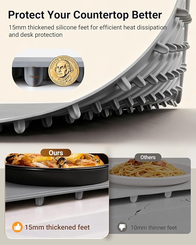 42"x16" Warming Mat for Food Extra Large, Extendable Food Warming Mat, Electric Warming Tray for Buffets Party with 7 Adjustable Temperature, 6 Timer, Silicone Food Warmer for Parties Home Countertop