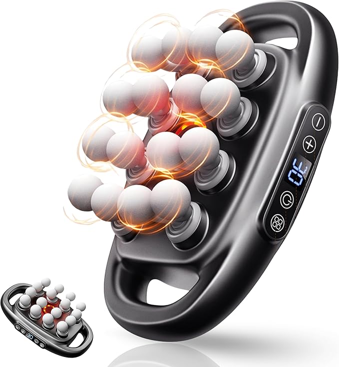 AROMAWAJD 16 Head Massage Gun Deep Tissue - 2026 Upgraded 16-Drive Back Muscle Massager with 3 Modes & 30 Intensities, Por...