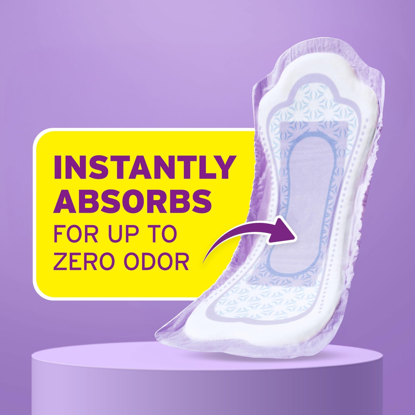 Poise Incontinence Pads & Postpartum Incontinence Pads, 3 Drop Light Absorbency, Long Length, 96 Count (4 Packs of 24), Packaging May Vary