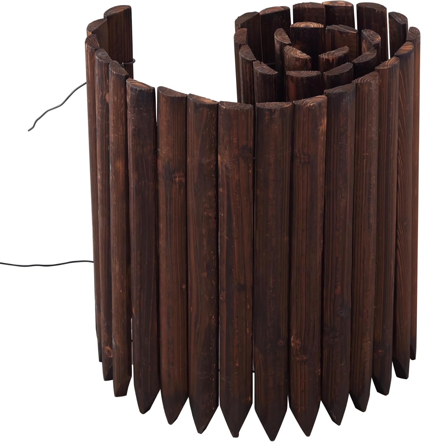 Garden Edging Border Wood Fence for Yard Patio Path Decorative Landscape Edging Flower Bed, 15.7" - 1pcs