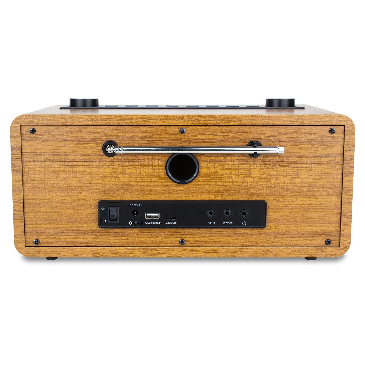 Ocean Digital Wr-860 Fm Wi-Fi Internet Radio With Stereo Speakers, Alarm Clock, Sleep Timer, Line Out, Aux In, Stress Relief, Re