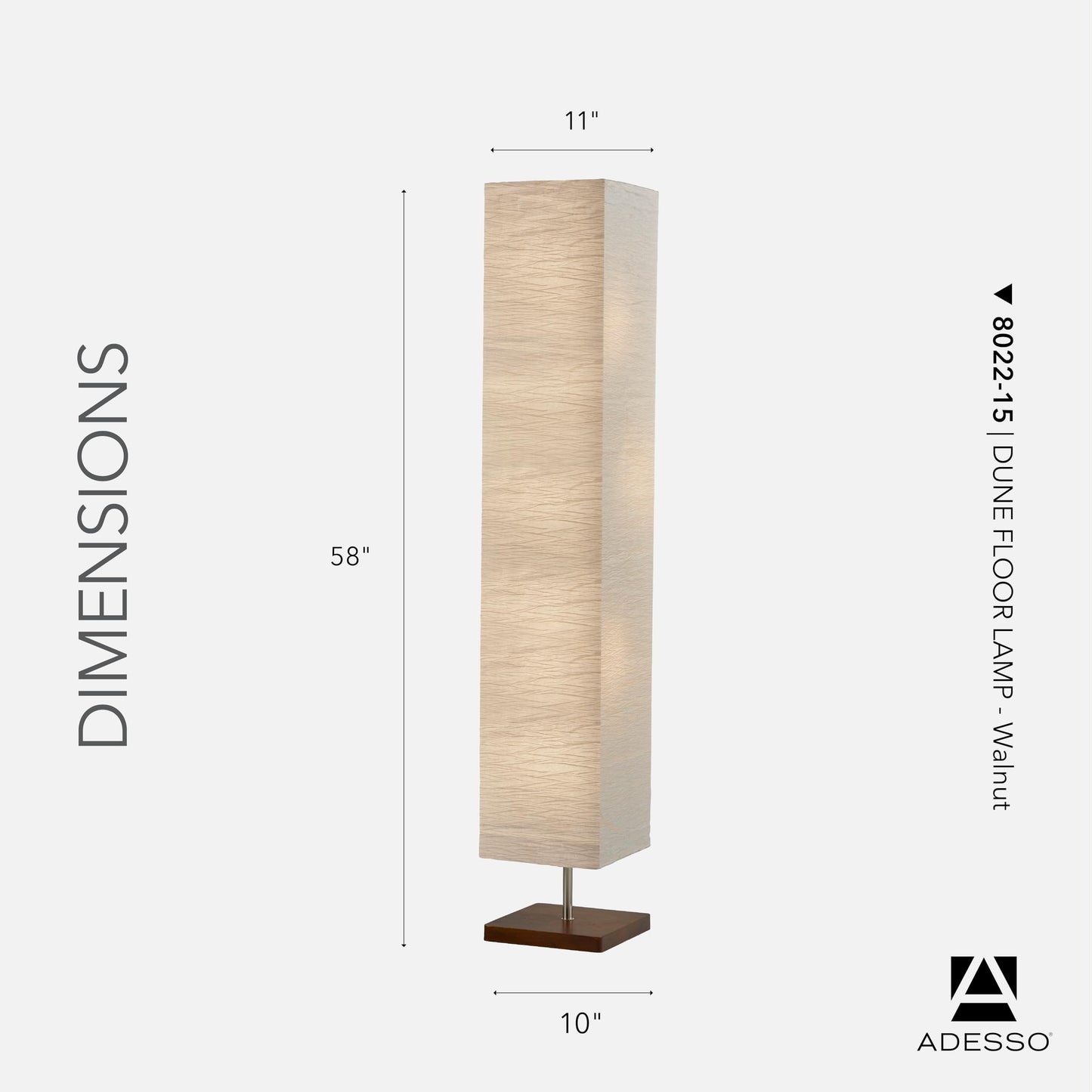 Adesso Three Light Floor Lamp - Natural Wood Base & Adjustable Brightness - Perfect Lighting For Bedroom  Living Room And Corner Decor  White