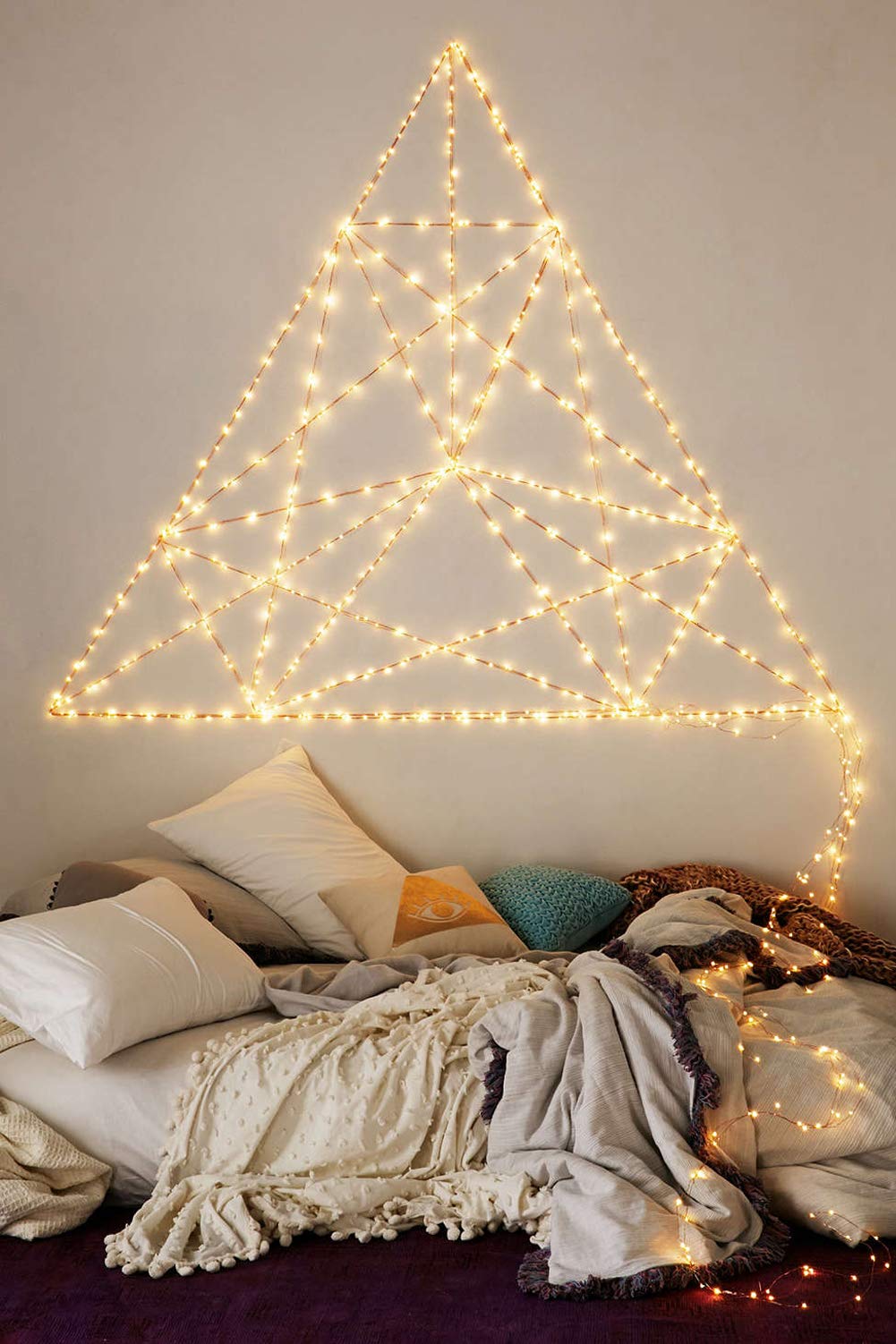 Twinkle Star Copper Fairy String Lights, 200 LED, 66 FT, USB Powered, 8 Modes, Warm White, Model ES-LCL-10M