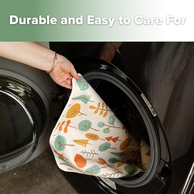 haakaa Waterproof Changing Pad Liners, 100% Cotton, Soft & Breathable (1pc, 19.5" x 27.5" Autumn Glade)