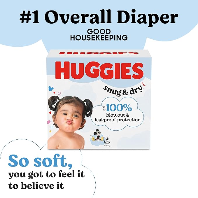 Huggies Size 7 Diapers, Snug & Dry Baby Diapers, Size 7 (41+ lbs), 88 Count, Packaging May Vary