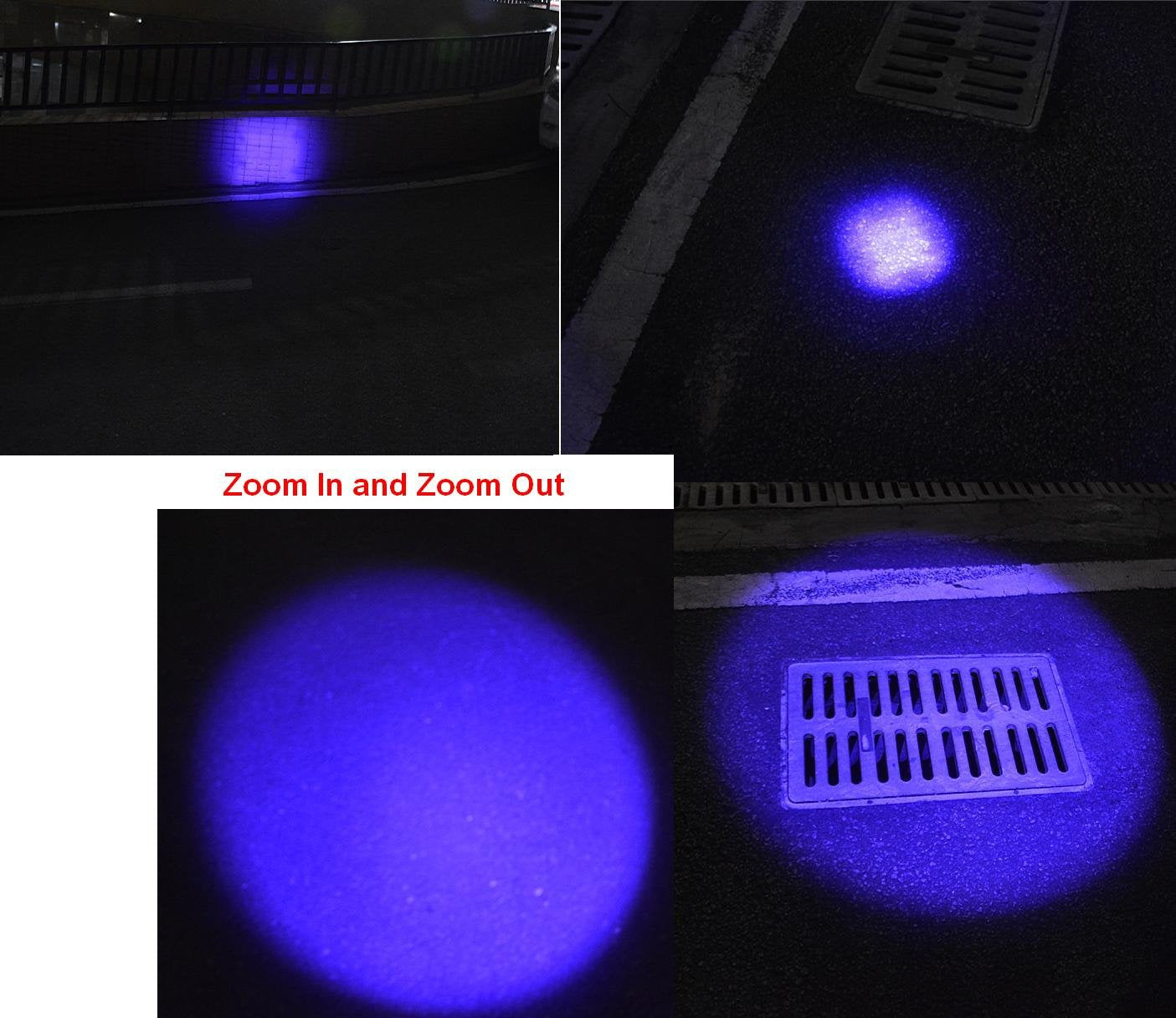 Wayllshine Uv Flashlight - 395Nm High Power Led, 3 Modes, 10 Yard Range, Aluminum, Blacklight For Pet Urine & Stain Detection