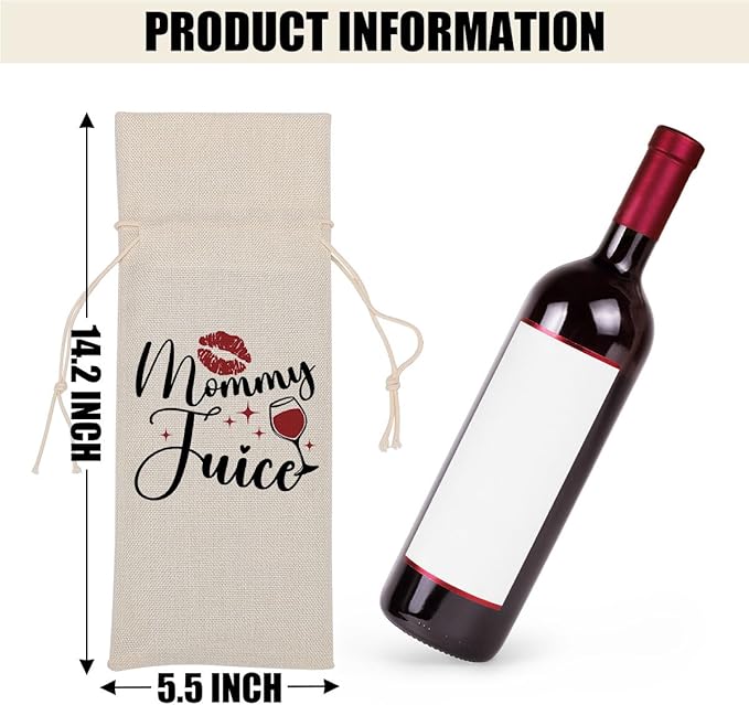 Funny Wine Quotes Wine Bag Wine Tasting Party Supplies for Wine Lovers Women Men Bride Nana Friend Christmas Birthday Wedding Bachelorrette Party Wine Bags