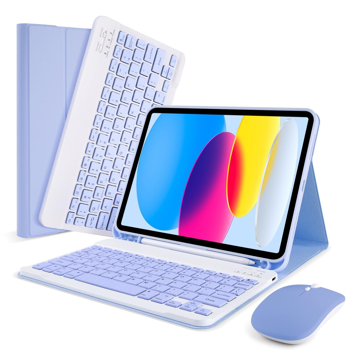 Soppy Bluetooth Keyboard Case With Mouse For Ipad 11Th Gen. (A16) 11-Inch 2025, 10Th Generation 10.9 Inch 2022, Detachable Prote