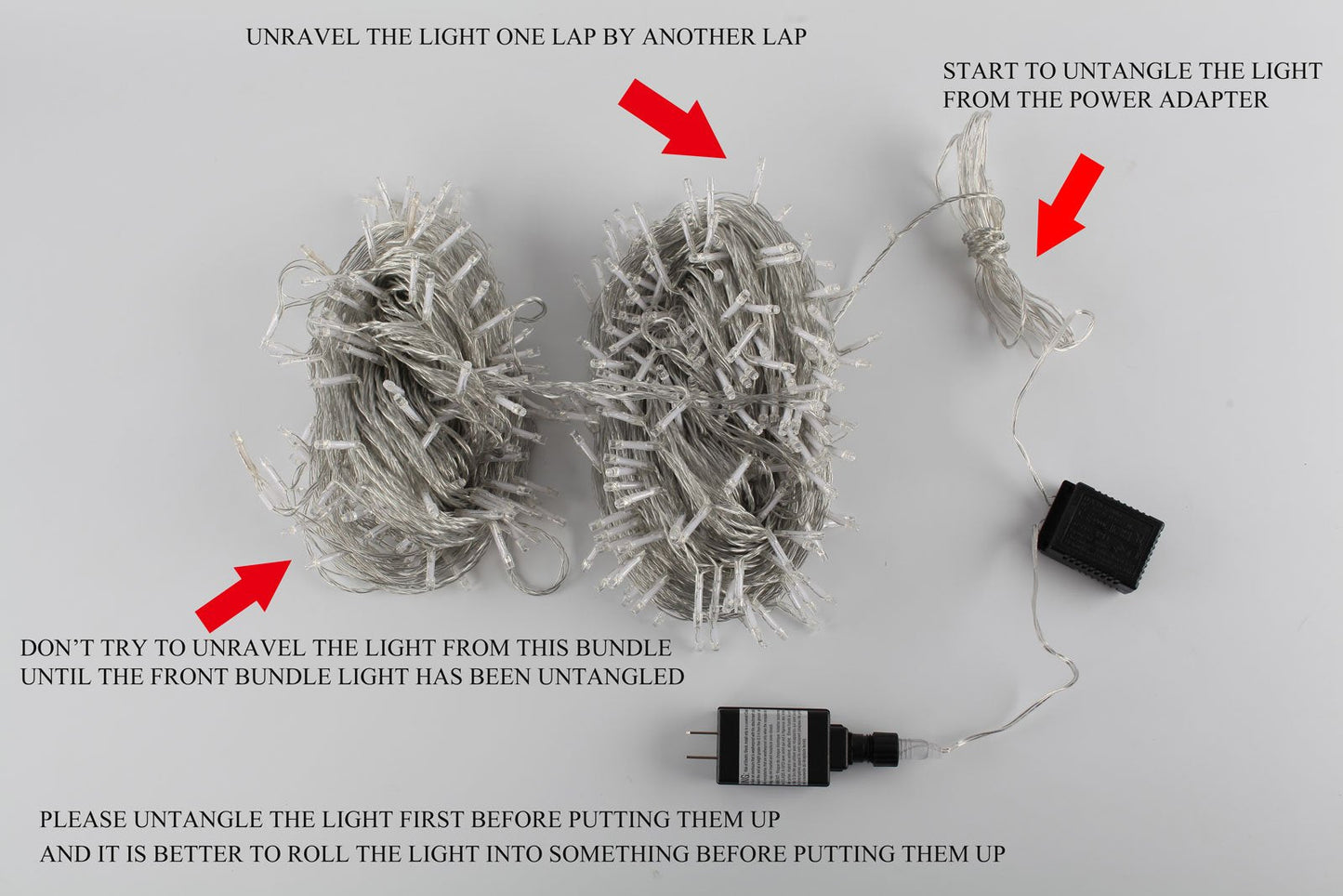 Zoic 500 Led Fairy String Lights, 100M (328Ft), Warm White, Pvc & Copper, 8 Modes, Model Dag004U