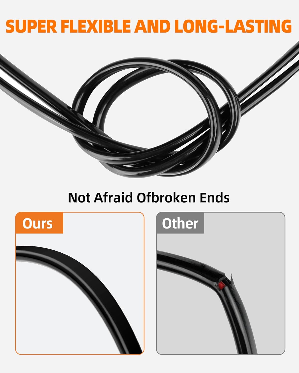 10 Gauge Wire, 10 AWG 2 Conductor Electrical Wire, Flexible/Oxygen-Free Tinned Copper/Stranded PVC 10/2 Cord for Automotive, Marine, LED Strips, Solar, RV, Lighting (100FT)