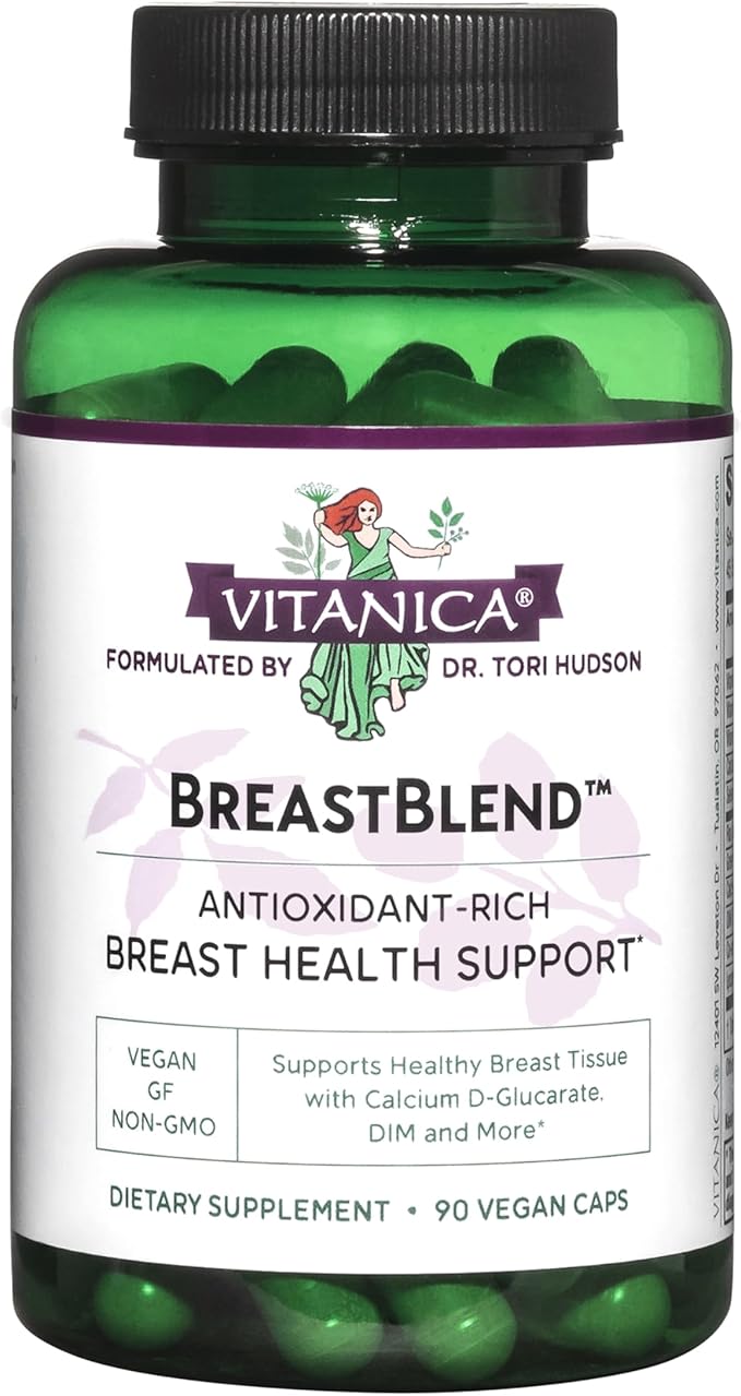 Vitanica BreastBlend, Breast Care Support, Vegan, 90 Capsules