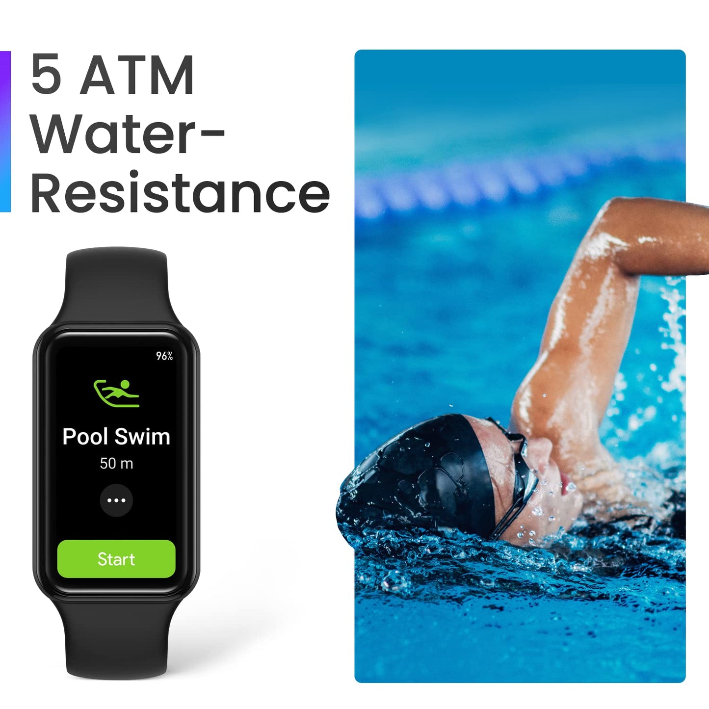 Amazfit Band 7 Fitness & Health Tracker for Women Men, 18-Day Battery Life, Alexa Built-in, 1.47”AMOLED Display, Heart Rate & SPO₂ Monitoring, 120 Sports Modes, 5 ATM Water Resistant, Black (Renewed)