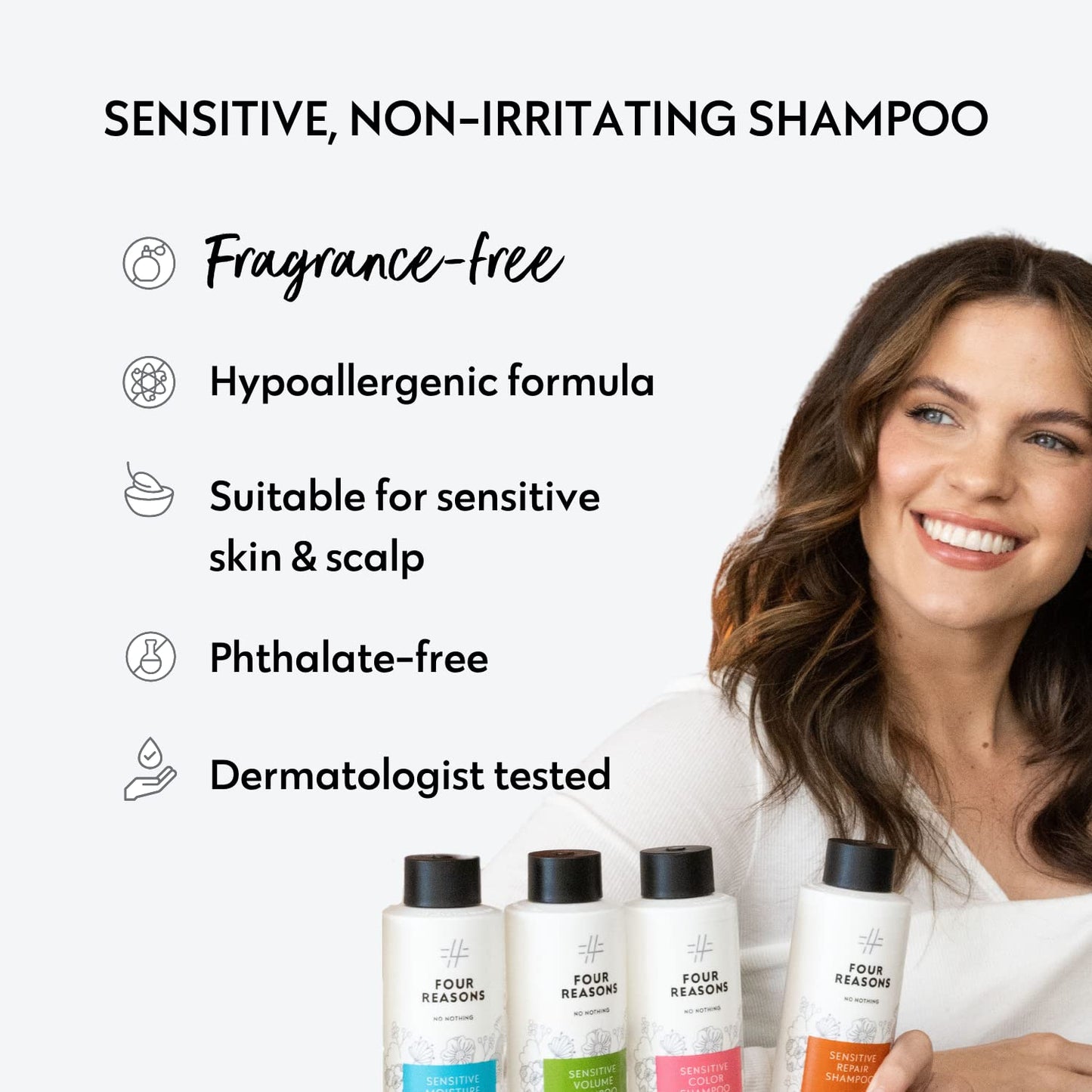 No nothing Hair Repair Shampoo for dry damaged hair - Fragrance Free - fortified with Amino Acids 10.15 oz