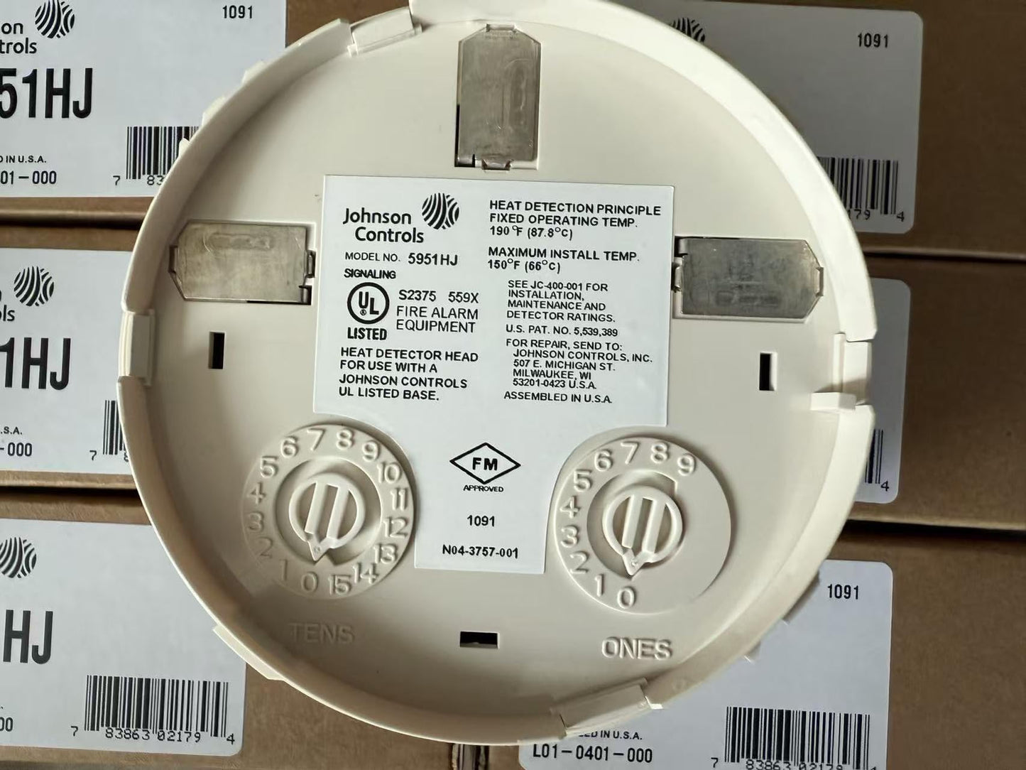 New Controls 5951HJ 195 Degree Fixed Temp Heat(High Temp) Detector 5951HJ