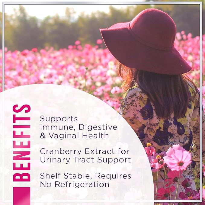 Probiotics for Women with Cranberry Extract - 6 Premium Strains for PH Balance, Digestive Health, Vaginal & Immune Support, 3 Billion CFU, Womens Probiotic Gummy for Feminine Health - 120 Gummies