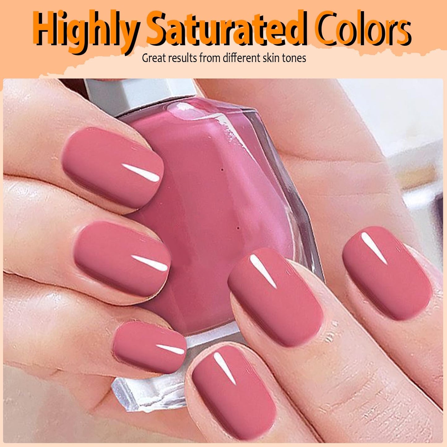 Wimocasy Quick Dry Nail Polish Crimson Summer Nail Lacquer 0.41fl oz Regular Insta Dry Nail Polish 12ML For Nail Art Salon Home,