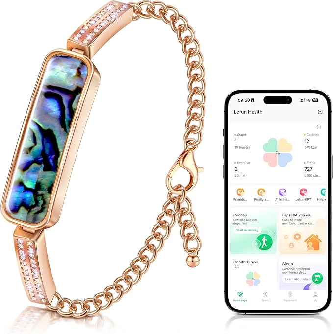 DOSUKE Fitness Tracker Bracelet for Women, Heart Rate & Blood Pressure Monitor Oxygen Sleep & Activity Tracker Step & Calo...