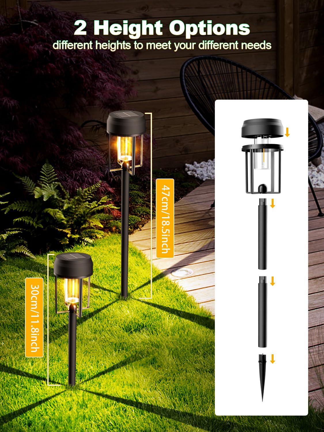 Ougele Solar Lights Outdoor 12 Pack  Bright Solar Pathway Lights Waterproof Ip65  Auto On/Off Solar Landscape Lighting 3000K For Garde Decor  Yard  Driveway  Patio  Walkway