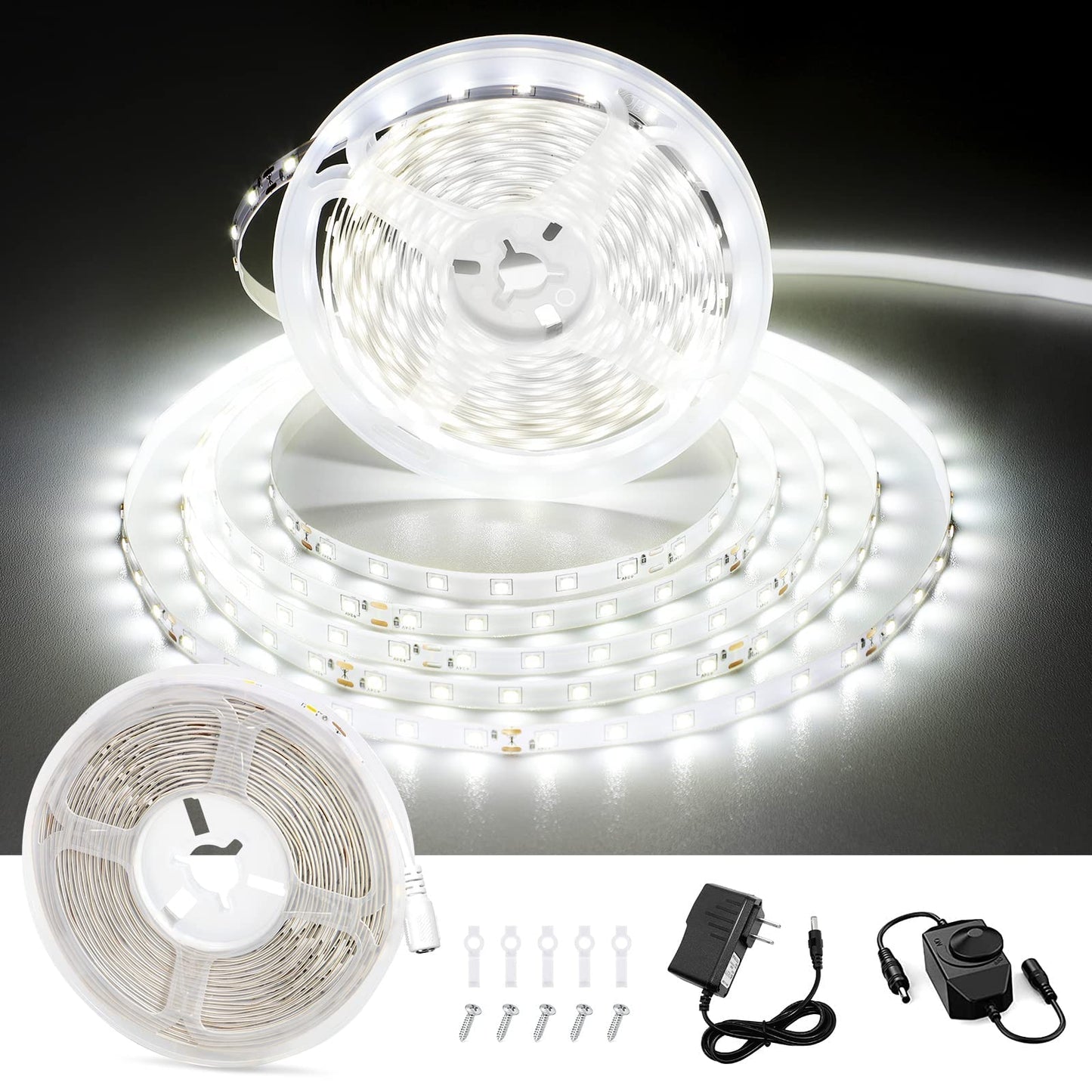 CT CAPETRONIX LED Strip Light 49.2ft 24V Daylight White 6000K Tape Light Model JJ-2835ST-60K
