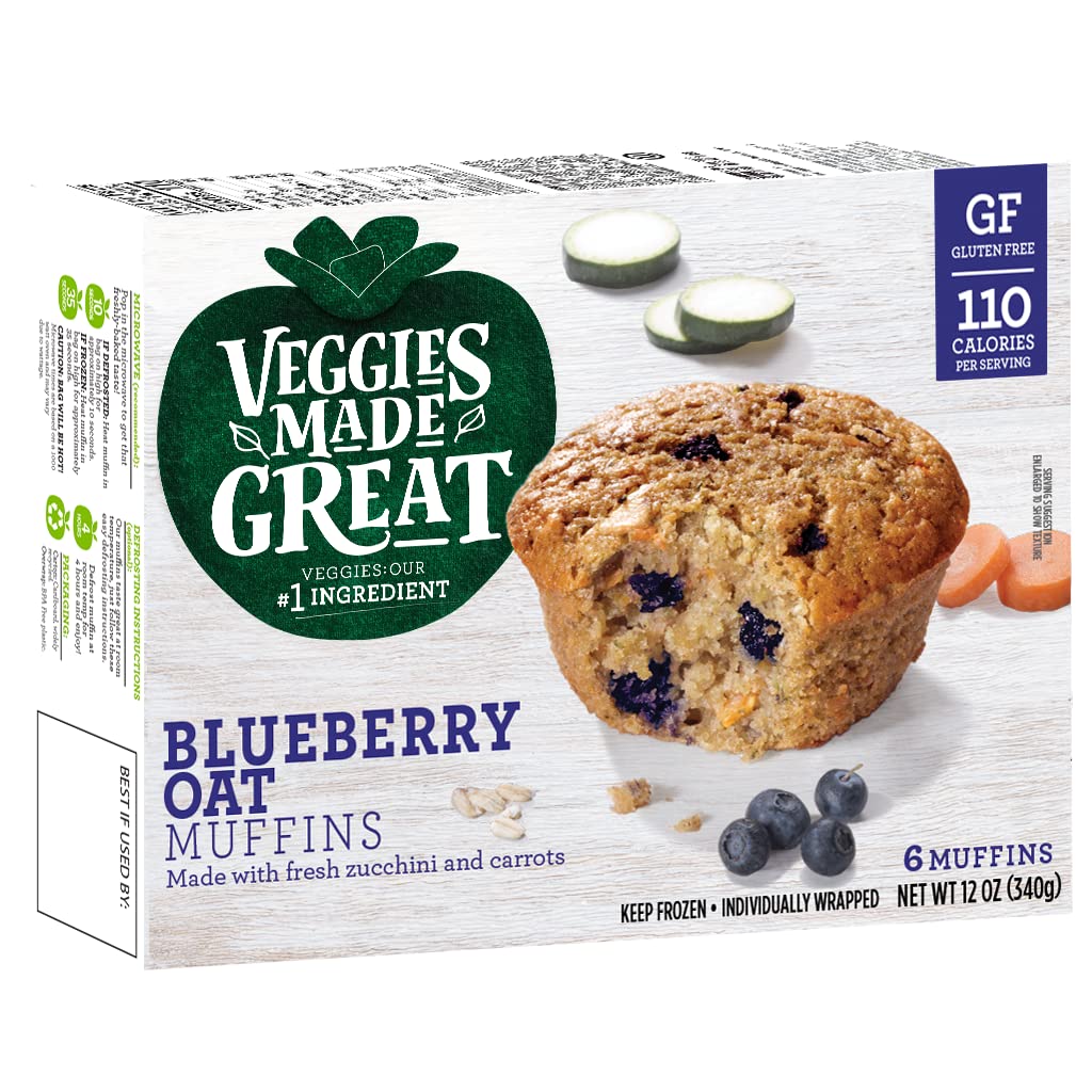 Veggies Made Great, Blueberry Oat Muffins, 12 Ounce