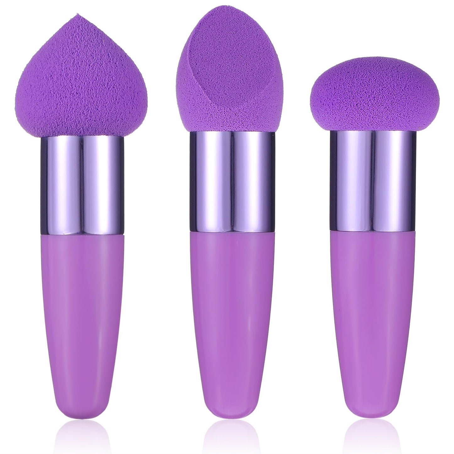 Sibba Makeup Brushes 3 PCS Powder Puff Beauty Blender Blending Sponge Coloring Concealer Applicator Foundation Setting Face Cosm