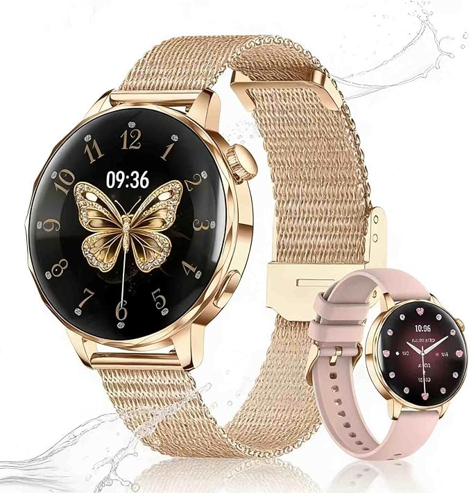 PODOEIL Smart Watches for Women (Answer/Make Calls), Heart Rate/Sleep/Blood Pressure Monitor, 100+ Sports Modes, IP68 Wate...