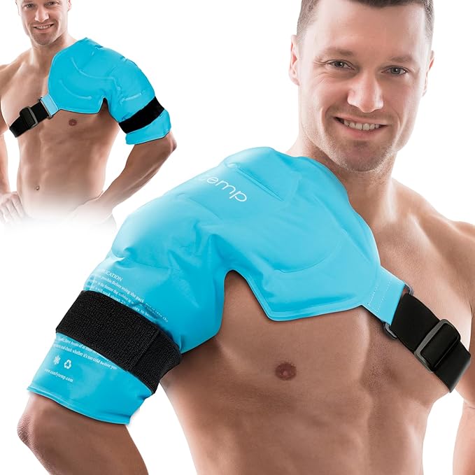 Comfytemp Shoulder Ice Pack Rotator Cuff Cold Therapy Wrap, FSA Eligible HSA Wearable, Gel Packs for Injuries Reusable Hot...