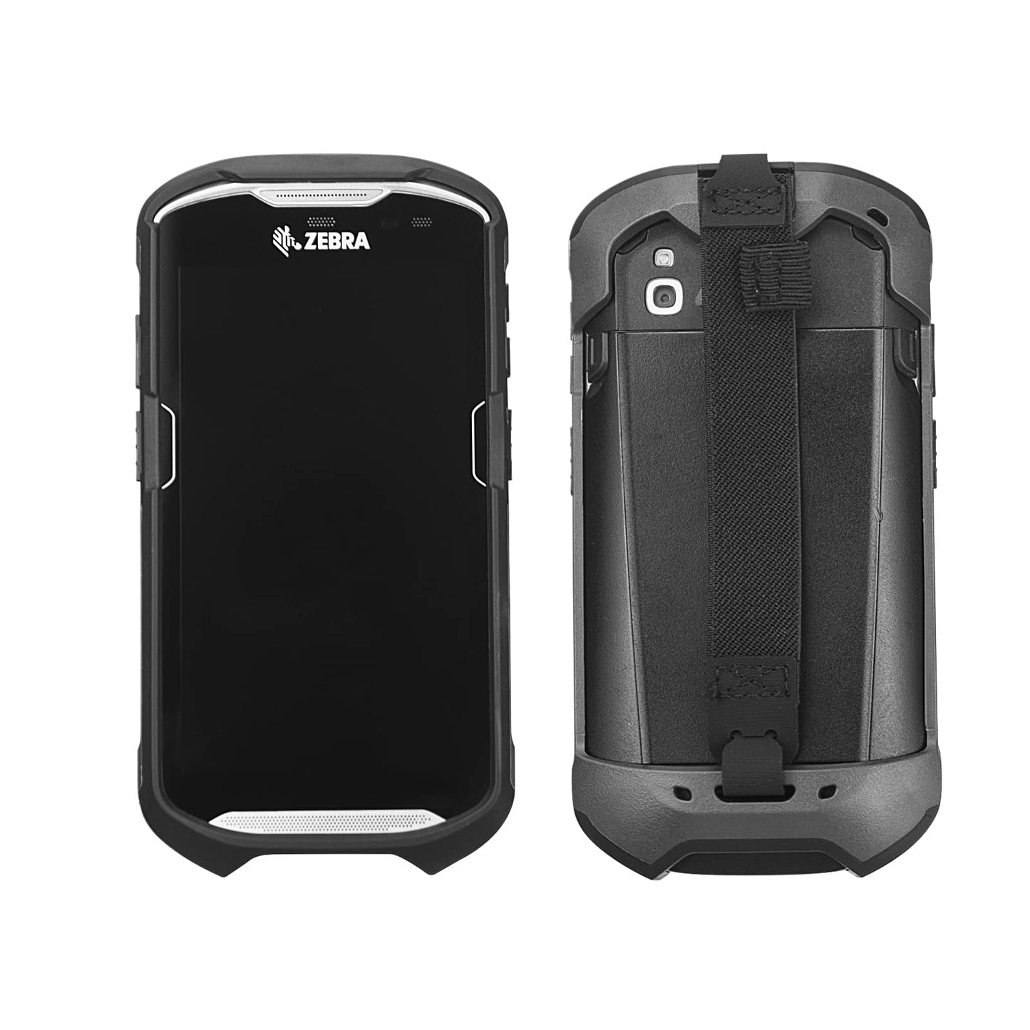 Protective Cover Case Rugged Boot with Hand Strap for Zebra TC51 TC52 TC56 TC57 TC510K,Case for Handheld Barcode Touch Mobile Computer,Scanner Accessories(Black) -Like New