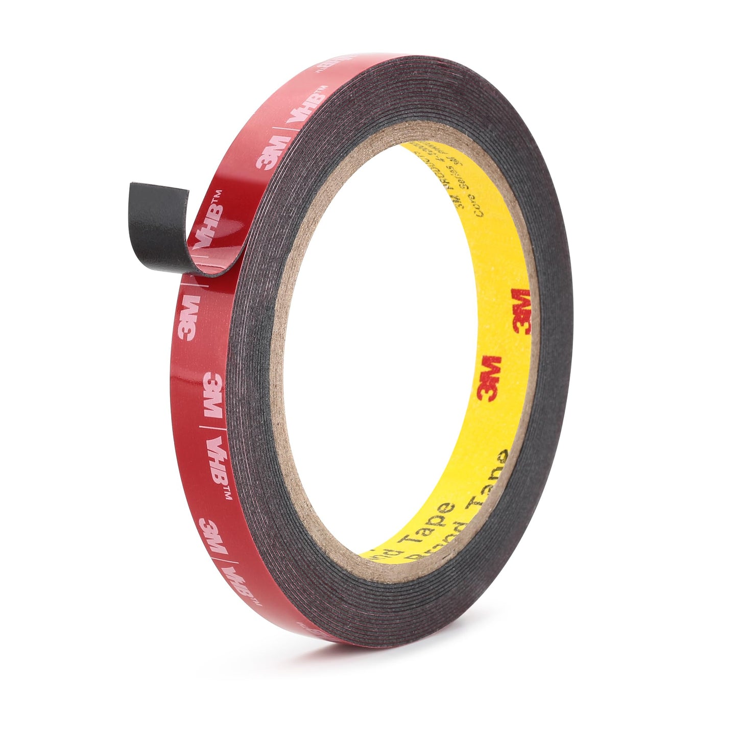 3M Double Sided Tape 0.5”×18ft VHB 5925 Black Mounting Tape Heavy Duty Waterproof Foam Tape Strong Adhesive for RV LED Strip Light Décor
