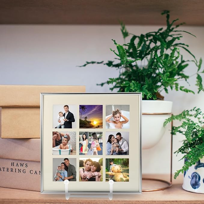 PRETYZOOM 4'' Metal Plate Holder Small Easel Stand, Tabletop Display Stand Picture Frame Holder for Decorative Plates, Posters, Paper Artworks, Holiday Keepsakes