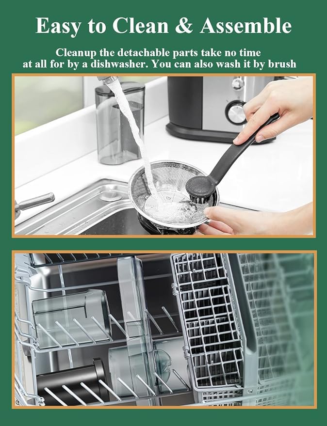 Juicer Machines with Anti-drip & Anti-slip Function, Centrifugal Juicer Whole Fruit and Vegetable with 3-inch Wide Food Chute, 2 Speeds, Recipe Included, Easy to Clean