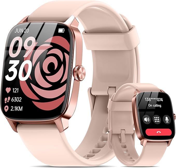 SAIKATI Smart Watch for Men Women Bluetooth Call, 1.85" HD Touch Screen AI Voice Smartwatch, Fitness Tracker with Sleep/He...