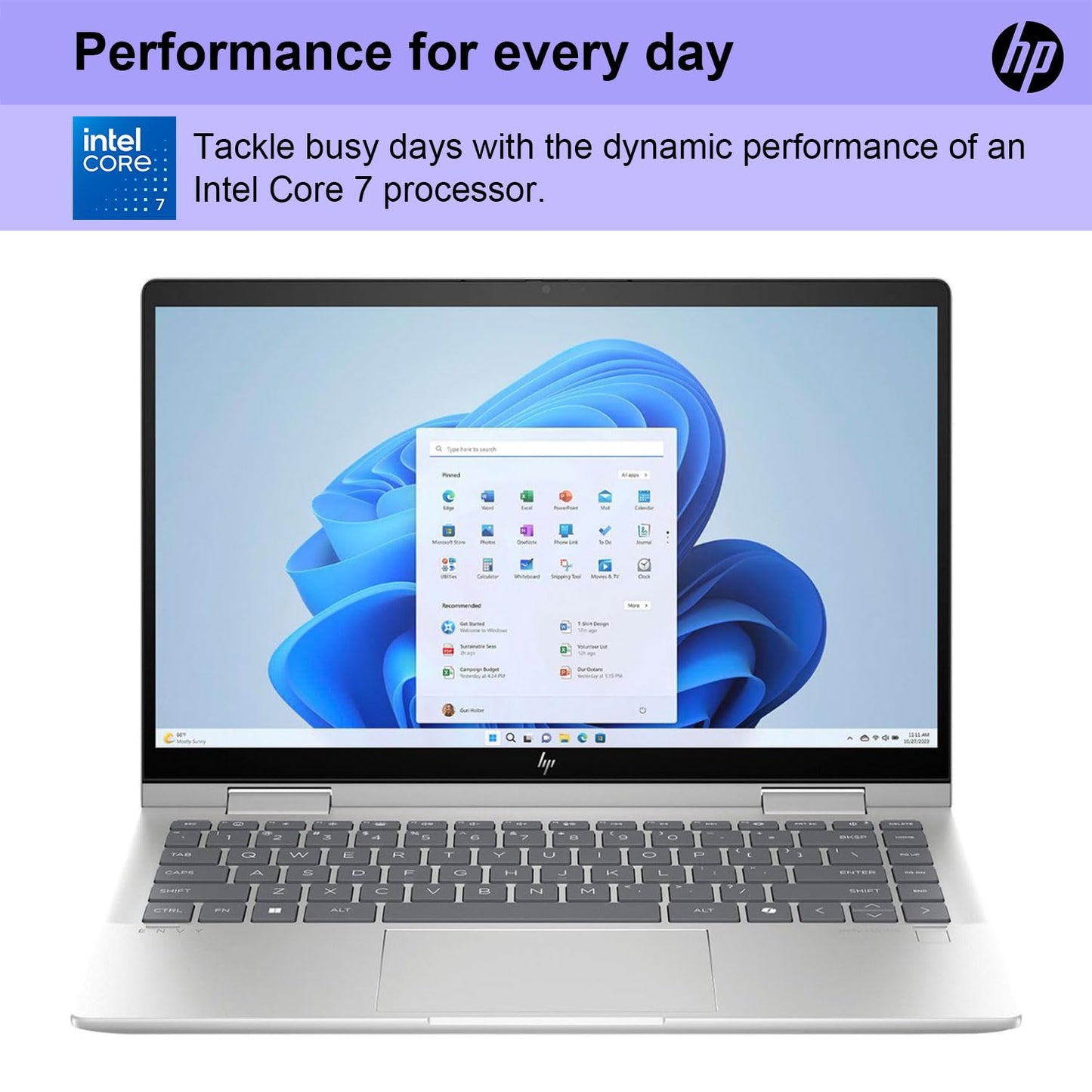 Hp Envy X360 14 Touchscreen Intel Core 7 2-In-1 Convertible Laptop, 14 Fhd 1920 * 1080 Touchscreen, Core 7 150U (Beats Intel I7-