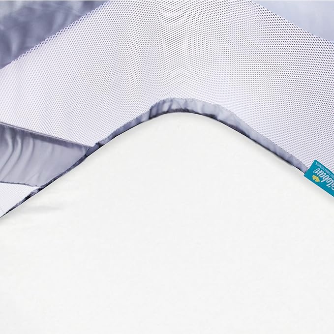 100% Cotton Bassinet Sheets Compatible with Cowiewie, Ronbei, Papablic 2-in-1 Bonni and Cuddor Bassinet Bedside Sleeper, 2 Pack, Ultra Soft Bassinet Sheet for Baby, White