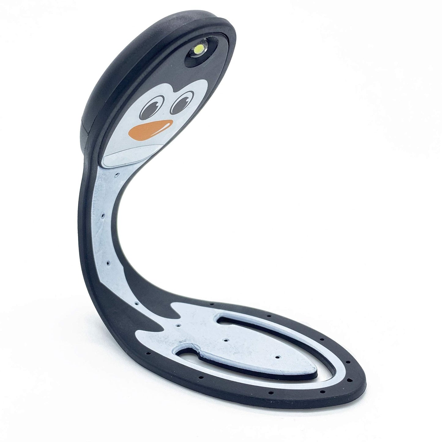 Gifts for Readers & Writers Flexilight Reading Light - 2 in 1 Bookmark LED Clip On Lamp, Battery Operated, Penguin Color
