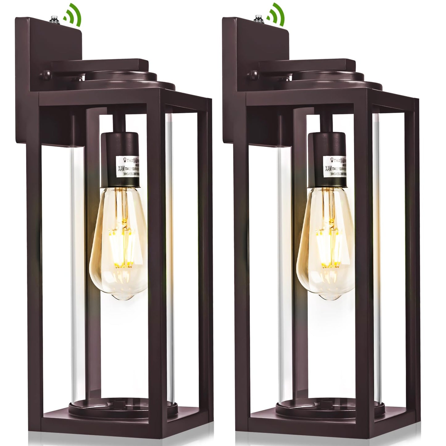 Filiyano 20Inch Dusk To Dawn Outdoor Wall Light Fixtures - 2 Packs Large Exterior Waterproof Outdoor Lighting  Modern Porch Sconces Wall Mounted Lighting  Industrial Outside Lantern For Front Door
