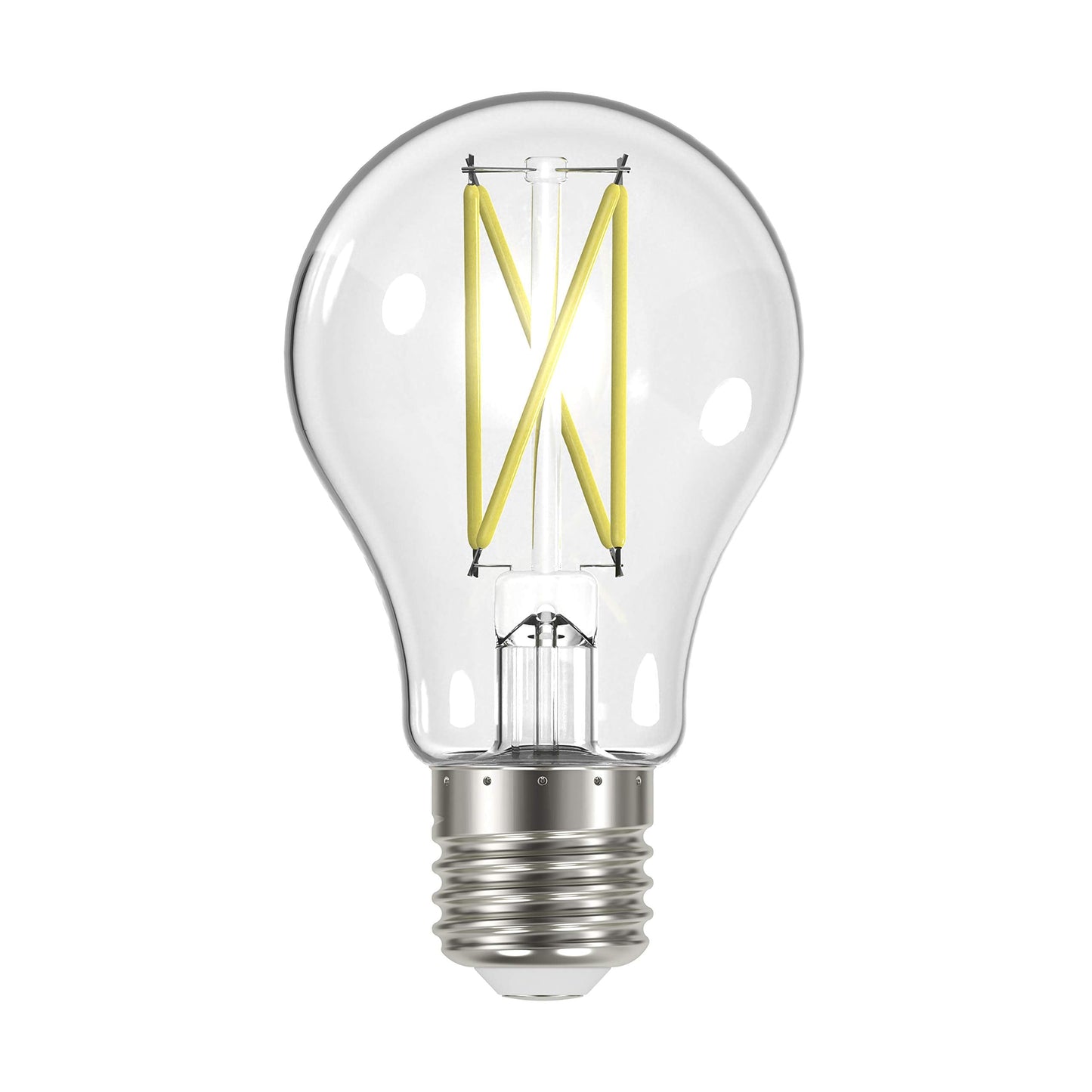Satco S12416 Led A19 Warm White Light Bulbs, 8 Watt, 6 Pack, Glass, 3500K, E26