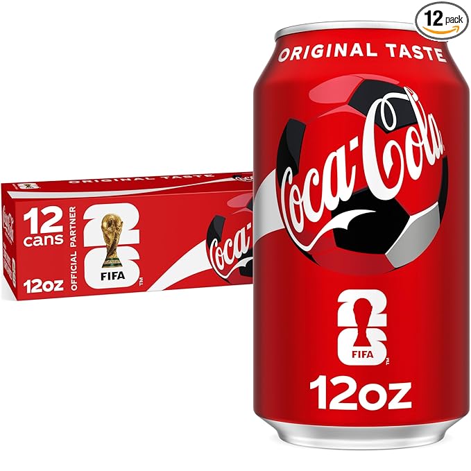 Coca-Cola Fridge Pack Soda Soft Drink, 12 fl oz Cans, 12 Pack - Classic Cola Soda Cans