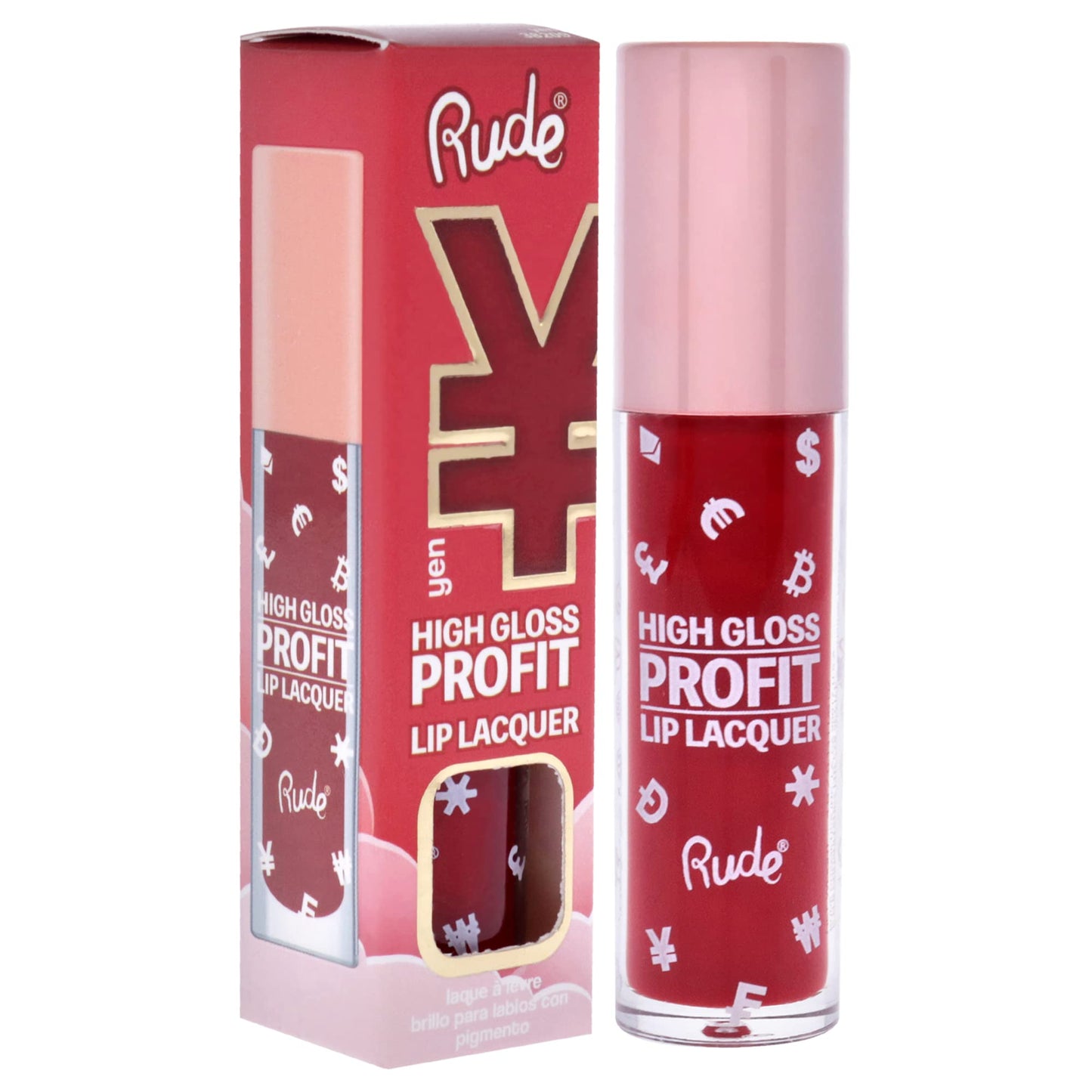 Rude Cosmetics High Gloss Profit Lip Lacquer - Yen Lip Gloss Women 0.141 oz