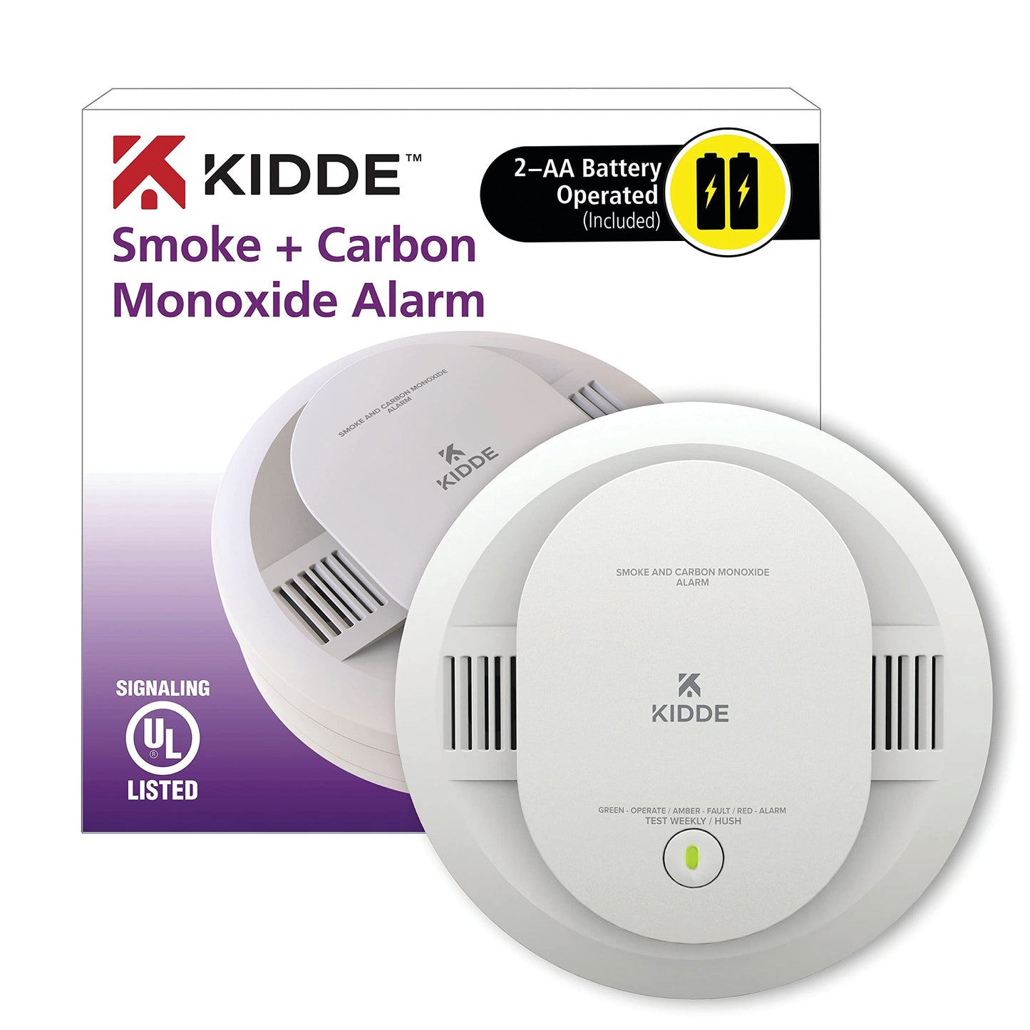 Kidde Smoke, Carbon Monoxide & Fire Detectors (2 Pack)