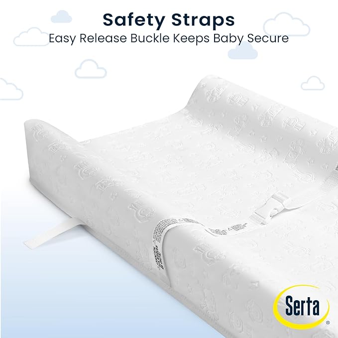 Serta Foam Contoured Changing Pad with Waterproof Cover