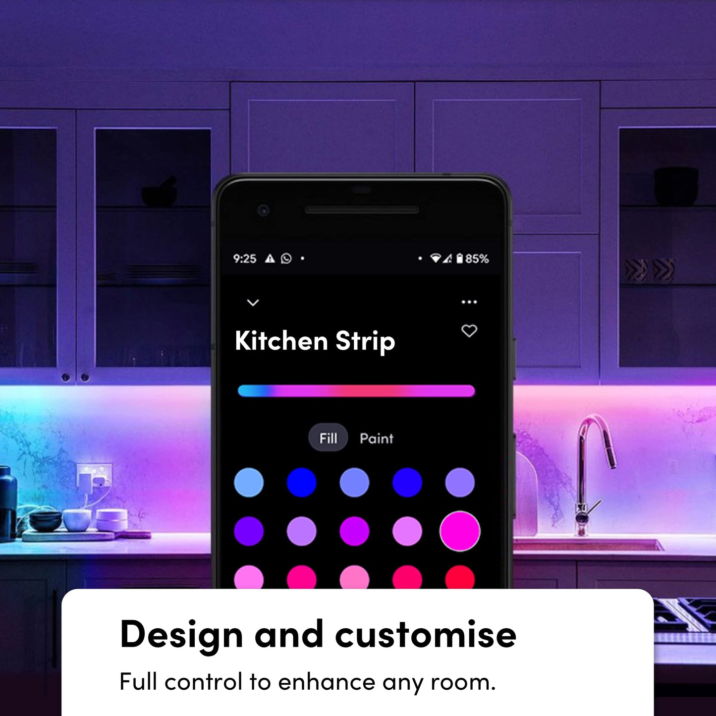 LIFX Smart WiFi Light Strip 6.6ft (Polychrome Multicolor, 8 Addressable Zones) Cuttable & Extendable Up to 32.8ft, Works with Alexa, Google Home & Siri, LED Strip Kit with Controller & Power Supply