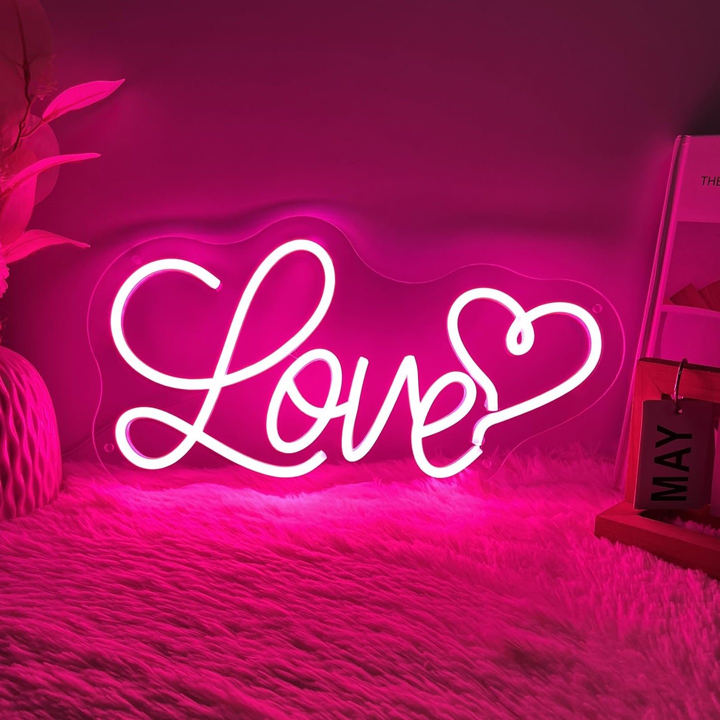 Love Heart Neon Sign 16X 9 In 3 Levels Dimmable Usb Love Neon Lights For Wall  Kids Bedroom  Wedding Party Decoration Neon Light  Gift For Kids  Girlfriend  ValentineS Day