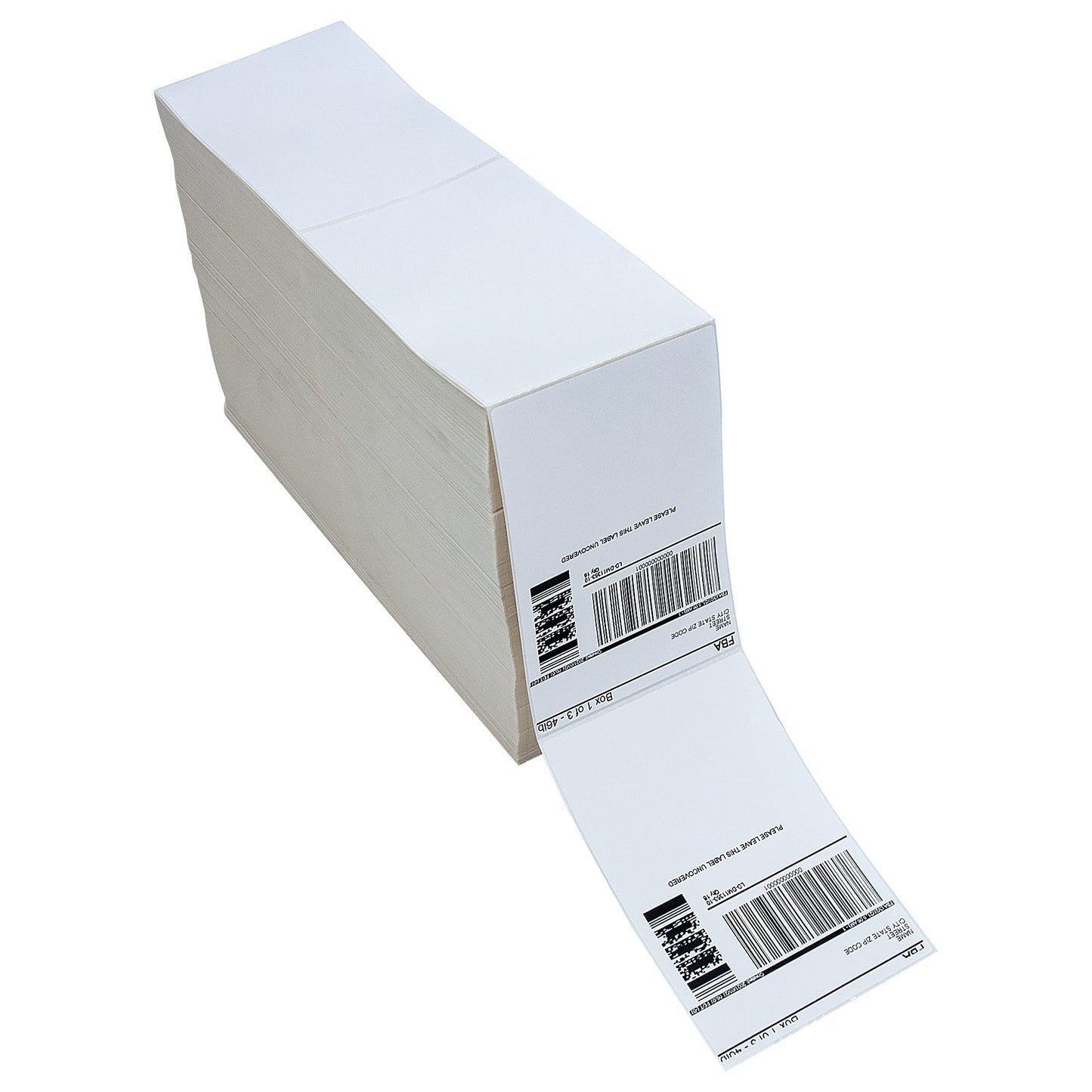 L LIKED 6000 4x6 Thermal Shipping Labels Fanfold, Direct Thermal Printer Labels Compatible with Zebra Rollo - Perforated Strong Adhesive