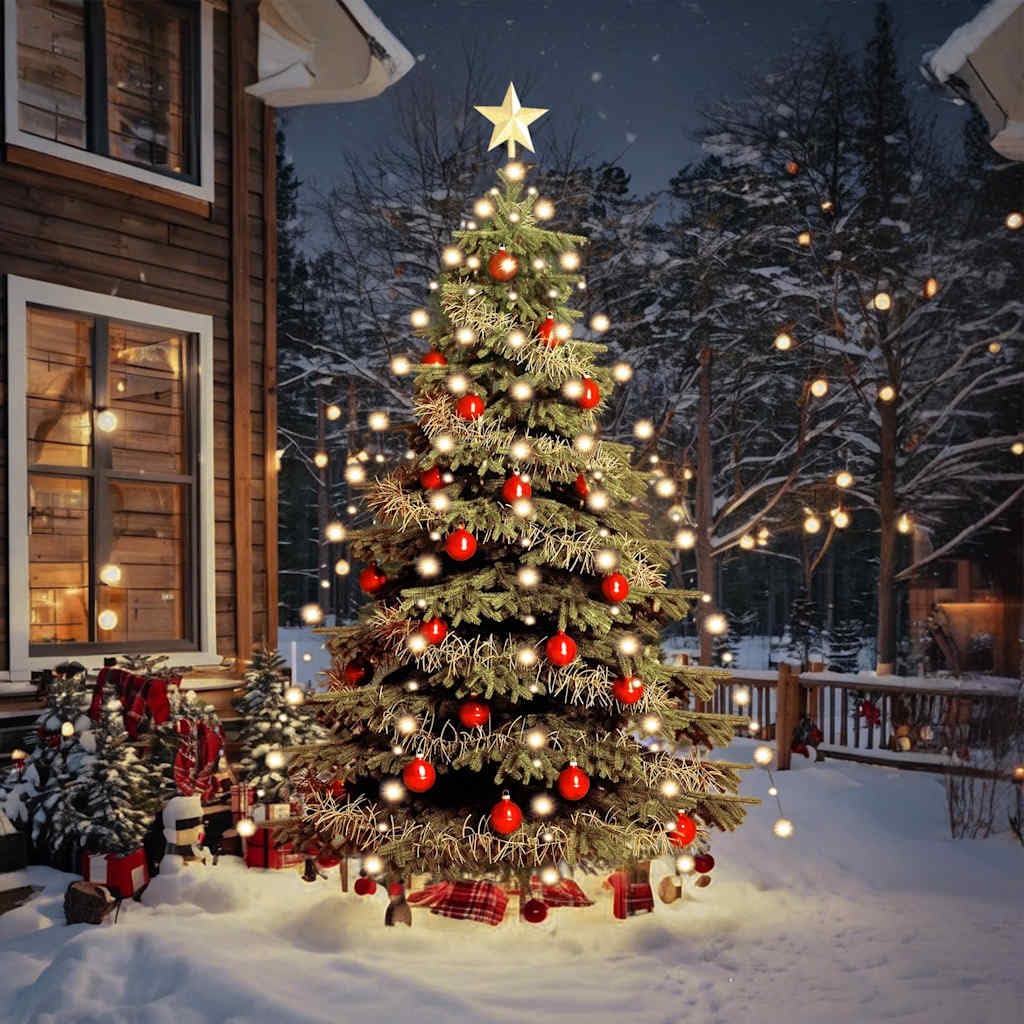 vidaXL Tree Light, 210 LEDs, Remote Control, Indoor/Outdoor Use, Holiday Decoration, Model 50700, PVC Material