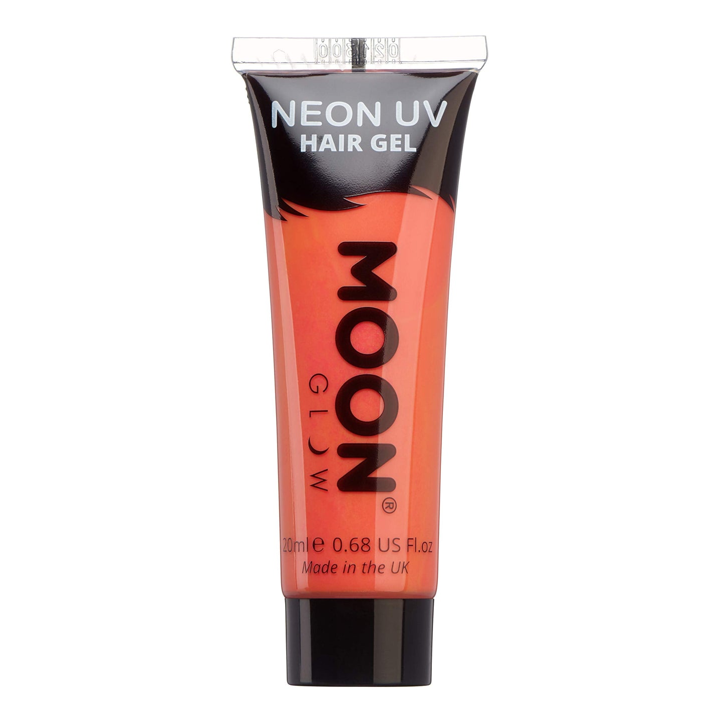 Moon Glow - Blacklight Neon UV Hair Gel - 0.67oz Intense Red - Temporary wash out hair color - Spike and Glow!