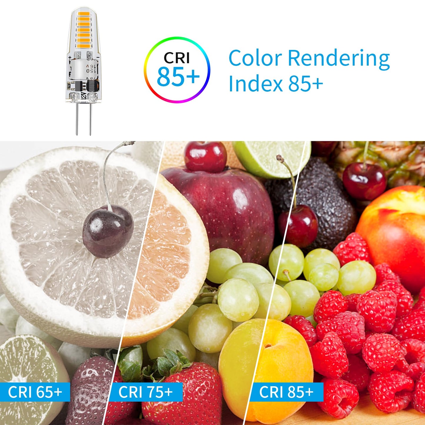 Valucky G4 Led Bulb  Ac120V G4 Bi-Pin Light Bulbs  Warm White 3000K  110Lm 1.2W Equivalent To 10W-20W Halogen Lamps  Flicker Free  Non-Dimmable  For Home Lighting  Kitchen Hood  10 Pack