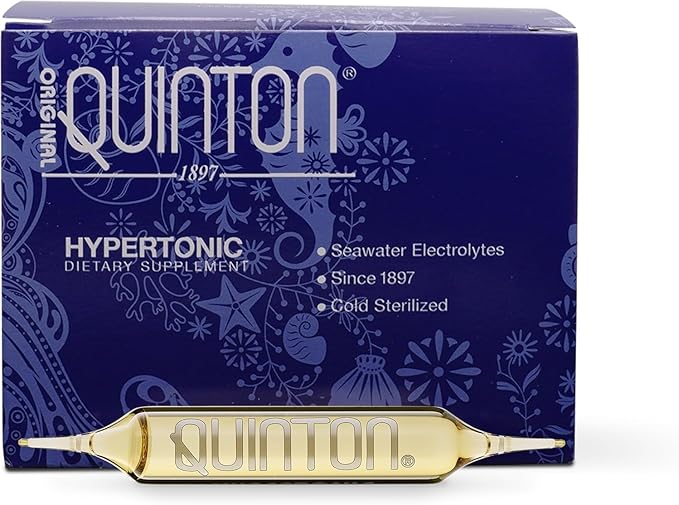 Quicksilver Scientific Original Quinton Hypertonic Solution - Sea Water Hydration - Liquid Minerals with Electrolytes for ...